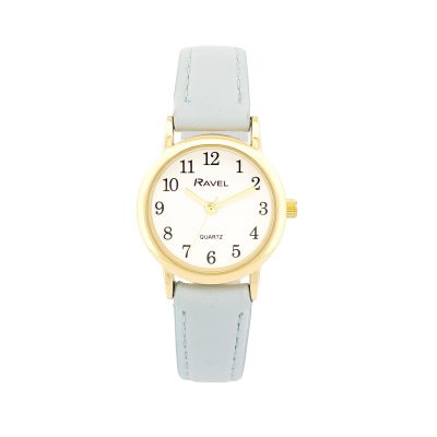 Ravel – Women’s Pastel Coloured Everyday Watch (27mm case) – Analogue Quartz – R0137.26.2 – Blue/Gold Tone