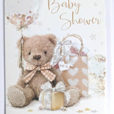 Baby Shower Card – Unisex Design – Size: 7.5″ x 5.25″ BSb