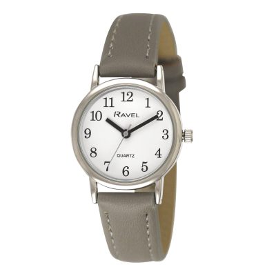 Ravel – Women’s Pastel Coloured Everyday Watch (36mm case) – Analogue Quartz – R0137.13.1 – Grey/Silver Tone