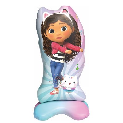 Procos – Standing Foil Balloon Gabby Dollhouse, Balloon for Air Filling, Gift, Decoration